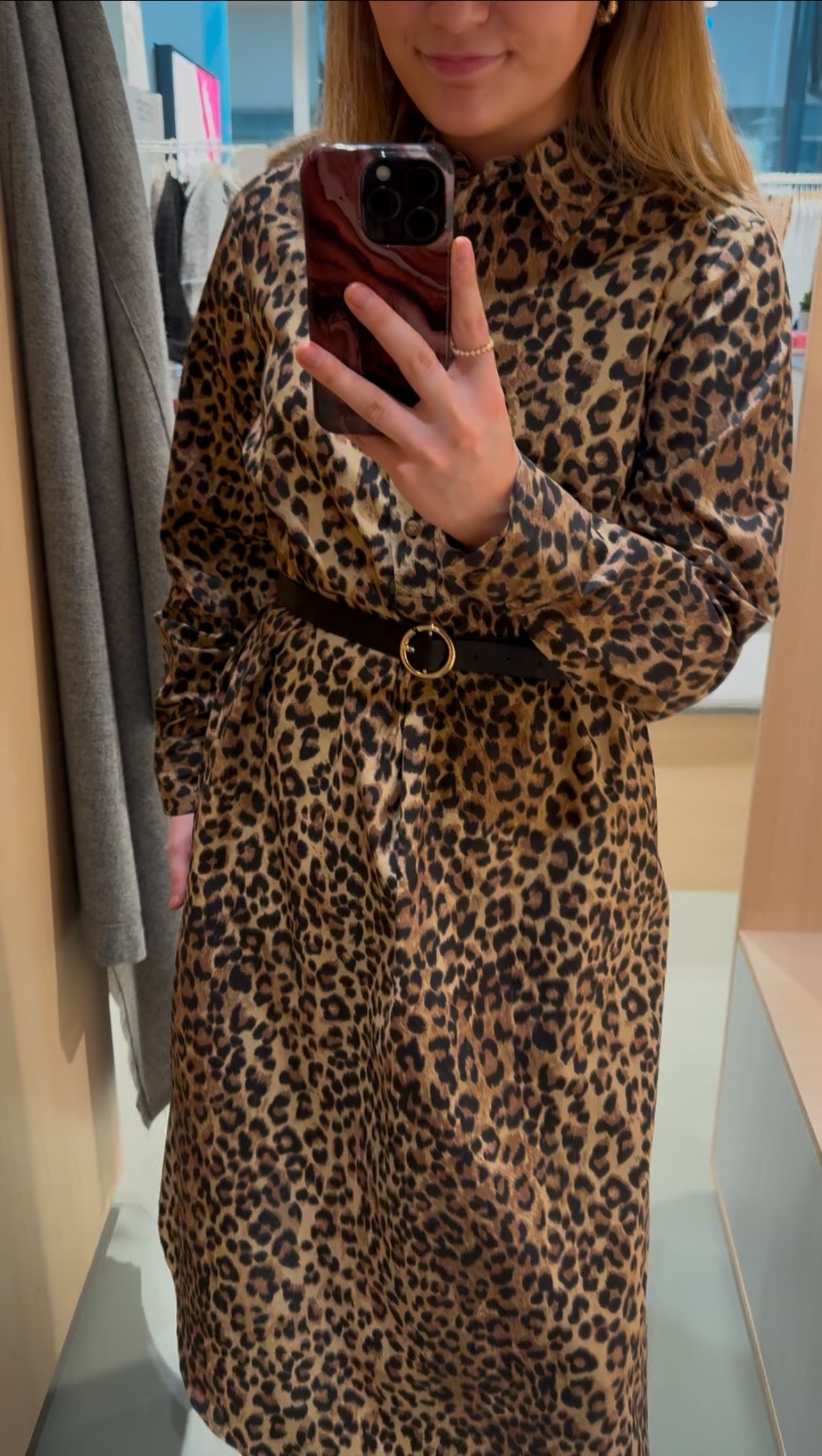 PCSLOE Midi Dress - Tannin