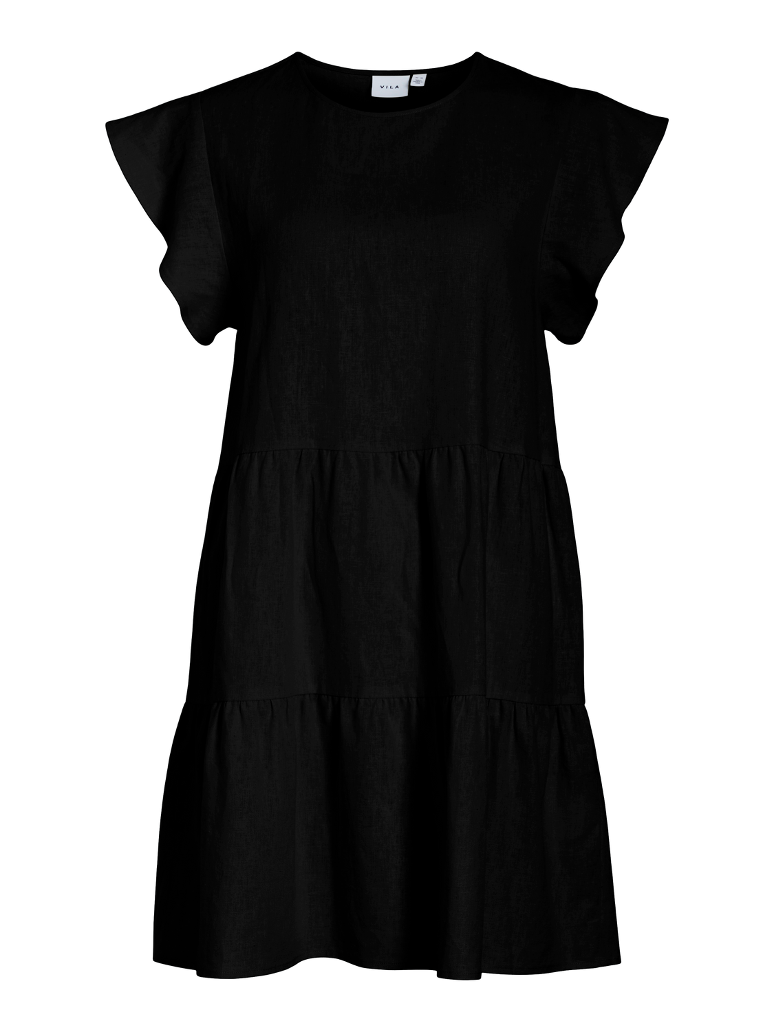 VISUMMER Dress linen - Black