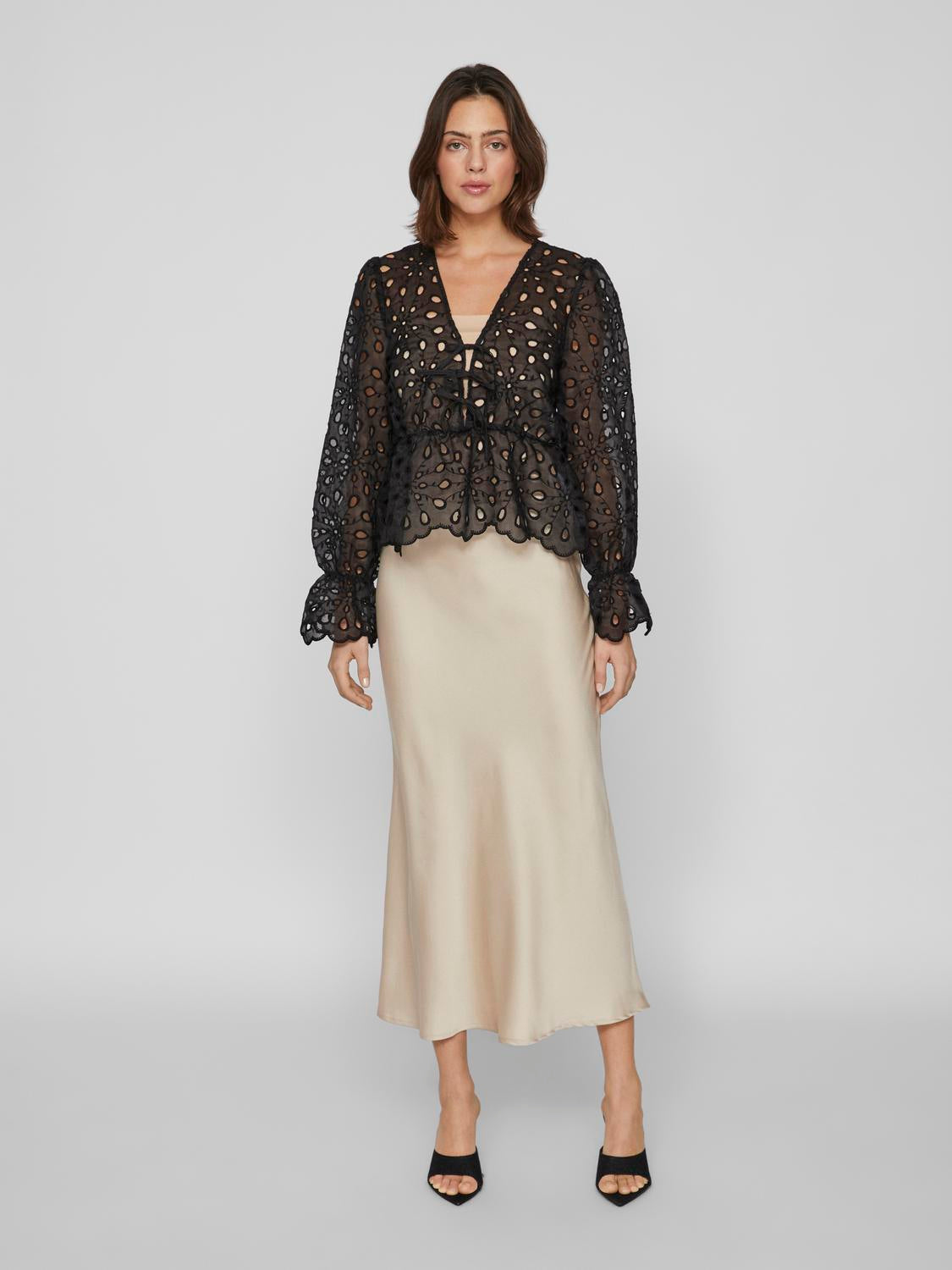 VIELLETTE midi Skirt - Cement