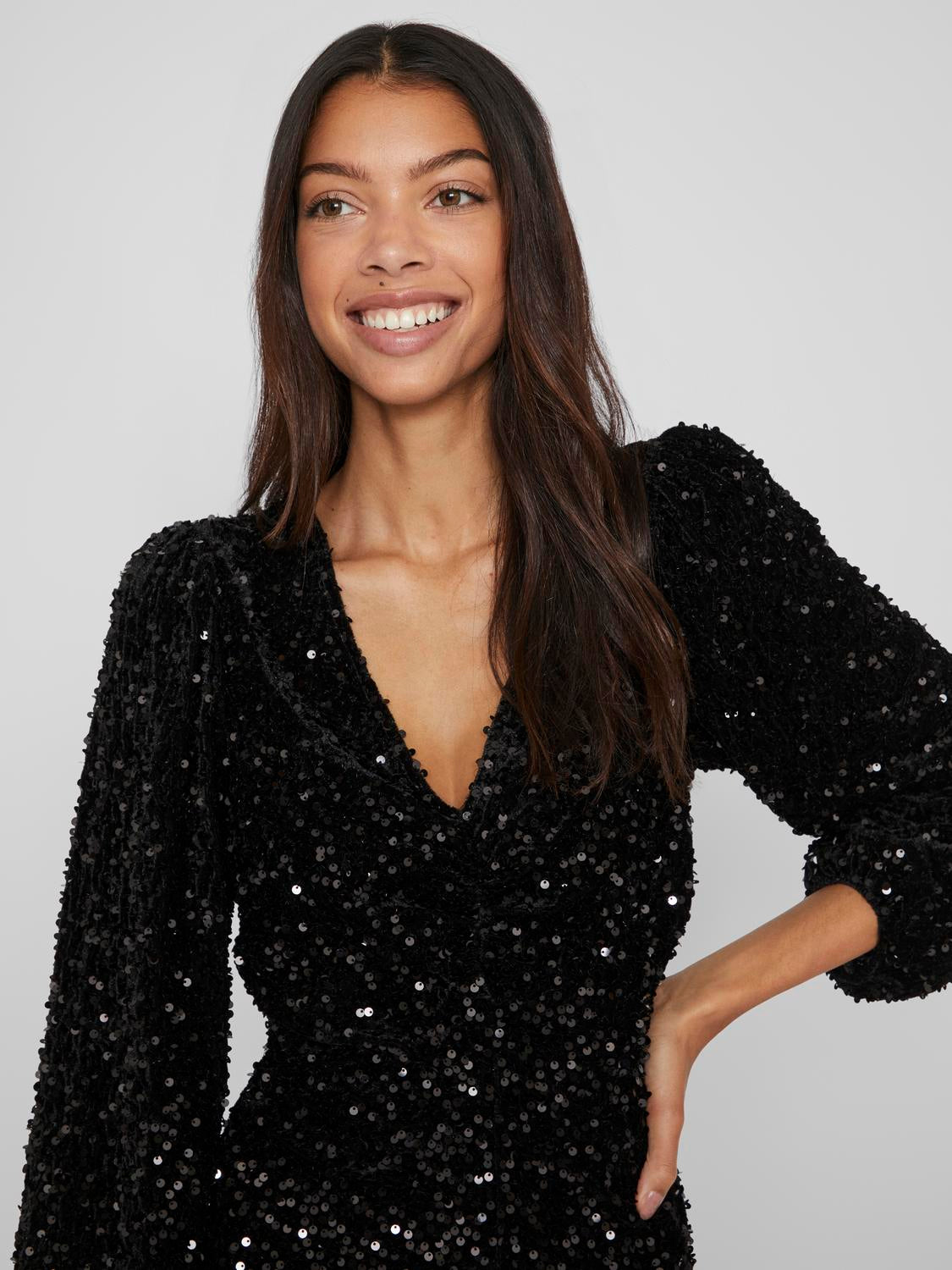 VIBARINA Dress - Black