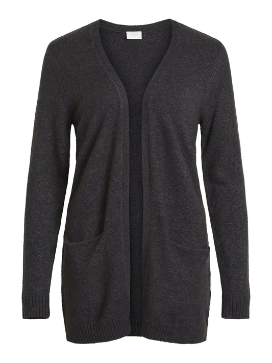 VIRIL Cardigan - Dark Grey Melange