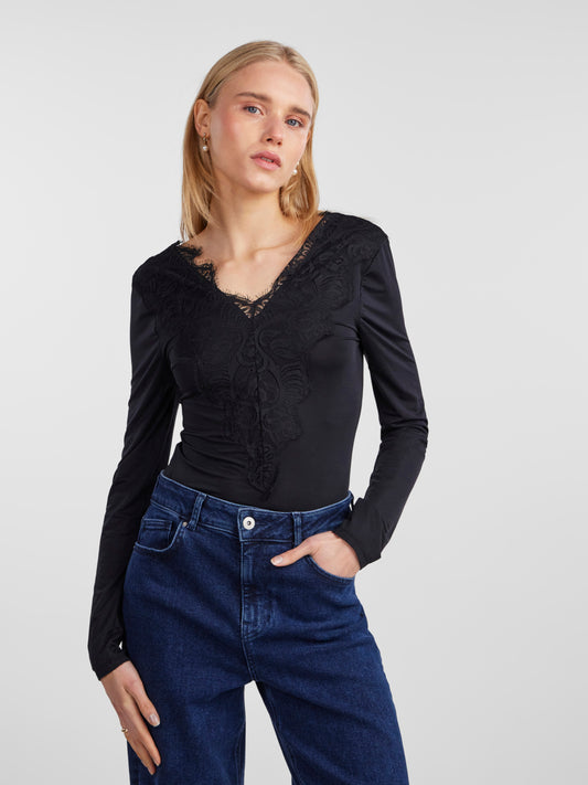 PCILU T-Shirts & Tops - Black