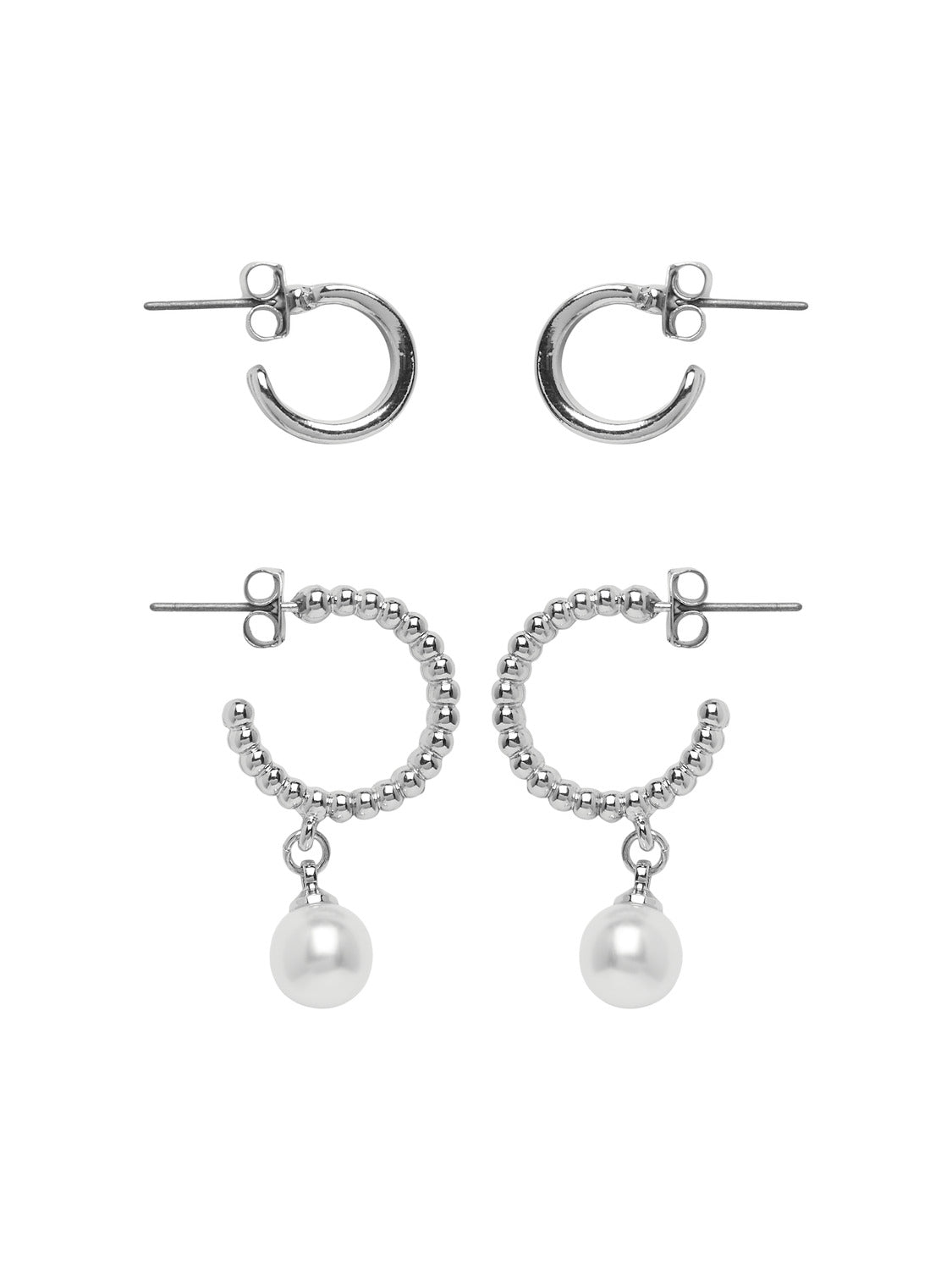 PCMENI Earrings - Silver Colour