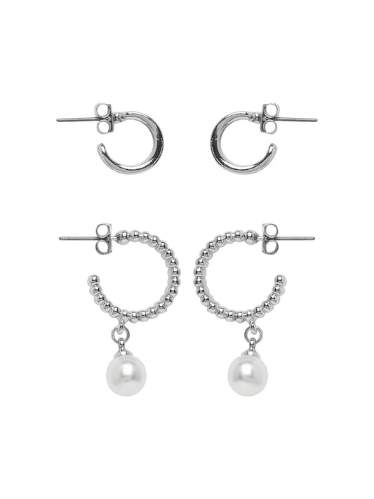 PCMENI Earrings - Silver Colour