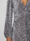 VIBARINA Dress - Silver Colour