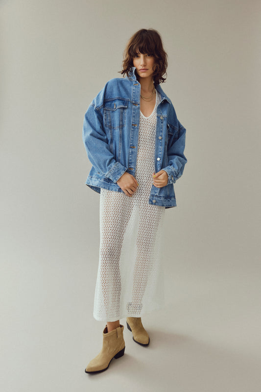 VIKIRA Jacket - Light Blue Denim